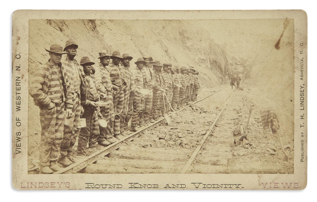(RECONSTRUCTION.) Convicts in Swannanoa Cut.